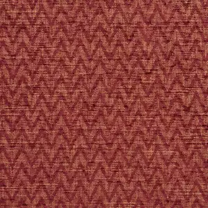 Conley Russet Red Abstract Chevron Woven Pattern Upholstery Fabric by the Yard - Picture 1 of 2