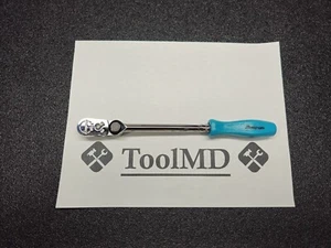 Snap-on Tools USA NEW TEAL 1/4" Drive Hard Grip Multi-Position Ratchet THD72MP - Picture 1 of 17