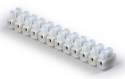 Euro Style 12 Pole Position Terminal Block 30A 30 Amp 600V UL Listed Heavy Duty - Image 1 of 2