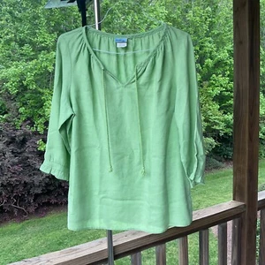 Heiß Baumwolle 100 % Leinen Damen Medium Shirt 1/2 Arm Limette Lagenlook Strand Top - Bild 1 von 13