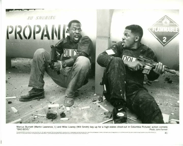 Martin Lawrence Will Smith Bad Boys 1995 Press 8X10 photo movie still Foto 1 de 1