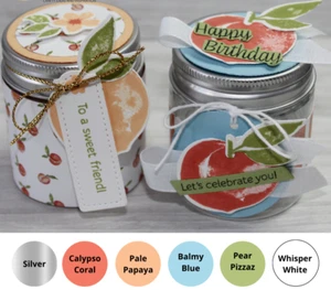 6x STAMPIN UP MINI JAM GLÄSER Display Geschenkboxen Box Präsentationsbox 2""x2"" 2,5""D - Bild 1 von 13