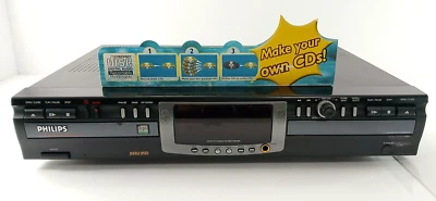 Phillips CDR 775/17 Dual Drive DIGITAL AUDIO CD RECORDER Vinyl LP Archiver WORKS - Image 1 of 4