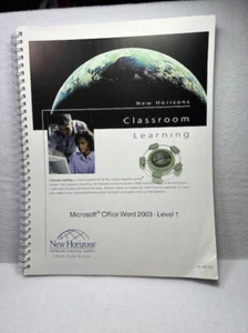 New Horizons Classroom Learning Center Microsoft Office Word Level 1 Softcover - Imagen 1 de 8