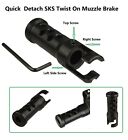 All Steel Quick Detach Twist On SKS Muzzle Brake 
