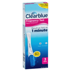 Clearblue Rapid Detection Pregnancy Tests 3pk Over 99% Accurate Results 1 Minute - Picture 1 of 7