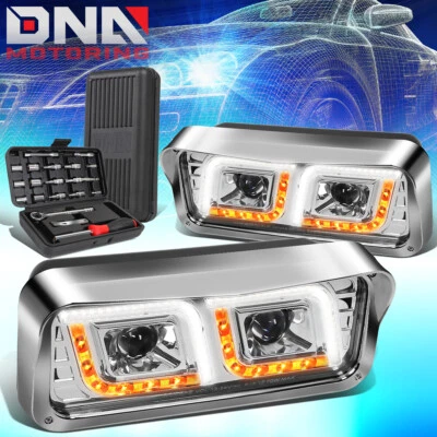 PARA 1981-2019 KENWORTH W900 WESTERN STAR 4800 LED DOBLE PROYECTOR FARO + HERRAMIENTAS Foto 1 de 4