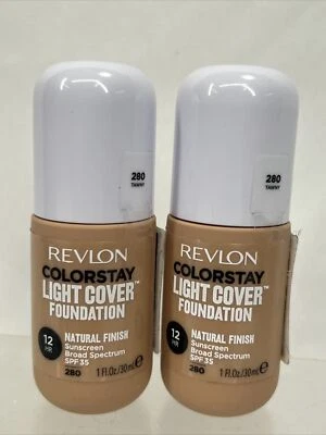 (2) Revlon 280 Tawny ColorStay Light Cover Liquid Foundation 1oz - Image 1 of 3