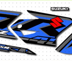 SUZUKI DRZ400 GRAPHIC KIT DECALS STICKER CALCOMANIAS 2017 FACTORY REPLIC - Picture 1 of 5