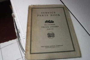 1937 White Truck Service Parts Book 6cyl Truck Chassis Model 810 - Picture 1 of 4