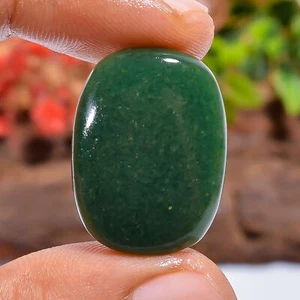 Authentic Green Aventurine Radiant Cabochon Loose Gemstone 20 Ct. 25X18X5 mm - Picture 1 of 4