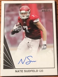 2016 Leaf Ultimate Draft Autograph Nate Sudfeld #BA-NS1 Indiana Hoosiers - Picture 1 of 2