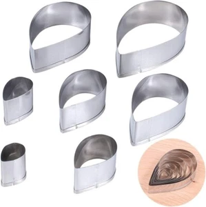 7 Piece DIY Stainless Steel Cookie Cutters Cookie Cutter Drop Mini 3D Fondant - Picture 1 of 3