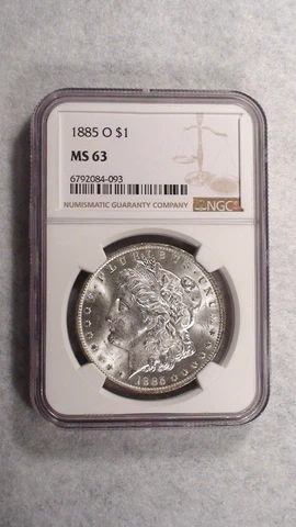 1885 O NGC MS63 Morgan Dollar UNCIRCULATED SILVER $1 Coin BUY IT NOW! Cover