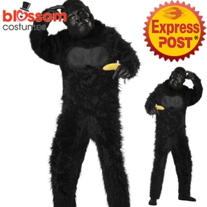 CK1266 Child Gorilla Costume Jumpsuit Wild Zoo Animal Kids Girls Boys Book Week - Picture 1 of 2