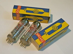 2 Valvo E80CC Tube Goldpin D-foil-Getter PINCHED WAIST WK2D6J Welded Plates 6085 - Bild 1 von 5