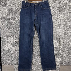 Duluth Trading Co. Jeans Mens 35 X 36 (Actual 35 X 35) Heavy Blue Denim Work - Picture 1 of 12