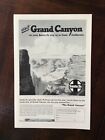 1947 annonce originale vintage visite le Grand Canyon sur le chemin de fer de Santa Fe