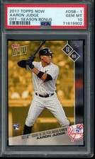 2017 Topps Now #OSB-1 Aaron Judge Gold Off Season Bonus PSA 10 Gem RC 71619902