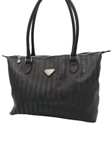 Maison Mollerus Vinerus Giswil Black Coated Canvas Tote Bag - Picture 1 of 12