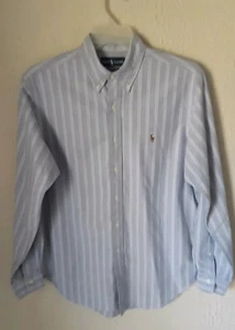 POLO RALPH LAUREN MENS Classic FIT LONG SLEEVE BUTTON FRONT SHIRT, SIZE 16 34/35 - Picture 1 of 8