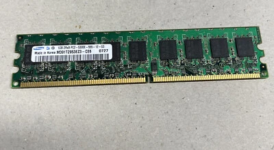 Samsung M391T2953EZ3-CE6 DDR2 PC2-5300E 1GB  384705-051 - Image 1 of 3