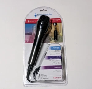 Singing Machine SMM 214 Unidirectional Dynamic Wired Microphone + Adapter Black - Picture 1 of 5