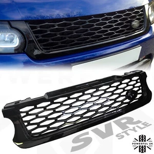 Replacement Front Grille for Range Rover SPORT SVR L494 14-17 Gloss Black - Picture 1 of 7