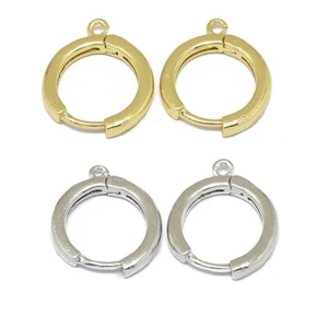 20 piezas Pendientes de aro abrazadera de aleación anillo circular de bucle 16,5x13,5 mm - Imagen 1 de 5