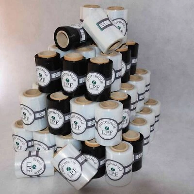 Ministretchfolie Stretchfolie mini 100mm Wickelfolie 23my transparent schwarz - Bild 1 von 4