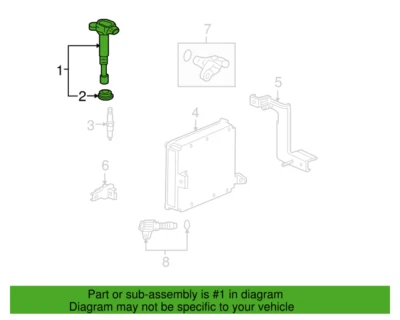 Honda Acura 30520-RRA-007 Ignition Coil for Element CR-V Accord RSX New Genuine Foto 1 de 2