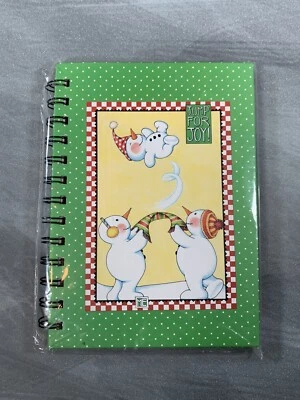 MARY ENGELBREIT Journal Christmas Snowman Theme~80 Ruled Pages~Wire Bound~Sealed - Image 1 of 3