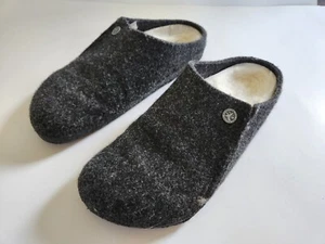 Birkenstock Zermatt Charcoal Gray Shearling Clog Casual Wool Slipper EU 40 US 9 - Picture 1 of 10