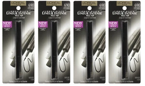L'Oreal Lineur Intense, Felt Tip Liquid Eyeliner, 690 Carbon Black (4 Pack) - Picture 1 of 1