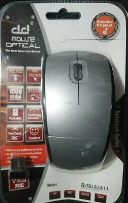 Wireless Mouse, 3.0G Portable Optical Silent Ergonomic Wireless Computer Mouse  - Image 1 of 4
