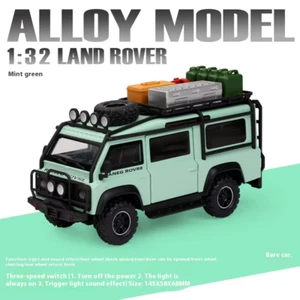 1:32 Land Rover Defender Van off Road Alloy Diecast Car Model Sound & Light Outd - Picture 1 of 20