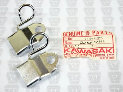 Abrazadera de cable Kawasaki NOS NUEVA 92037-090 (2) Z1 KZ KZ1000 KZ900 KZ750 KZ400 LTD Foto 1 de 3