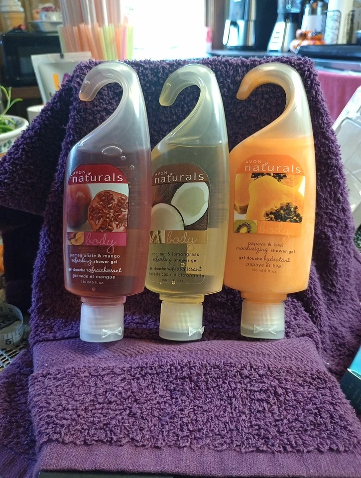 Vintage Retired *SEALED* Avon Naturals Body Gel Set Of 3 - Image 1 of 4