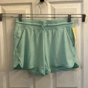 NWT All in Motion Girls Running Elastic Waist Shorts Green Girl's Size 2XL (18) - Picture 1 of 21