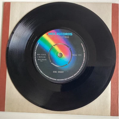 Bing Crosby white Christmas, God rest ye merry gentlemen 7” 45 VINYL SINGLE 2 - Image 1 of 2