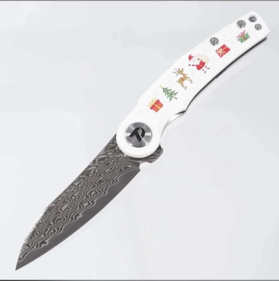 Cuchillo de Navidad Dreamtech D3618 - Blanco X-Mas G10 - Damasco Foto 1 de 1