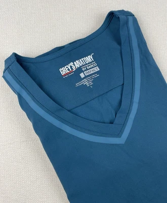 Blusa Médica Grey's Anatomy Impact para Mujer Talla Grande Azul/Verde azulado Estilo 7187 Cuello NUEVO Foto 1 de 4