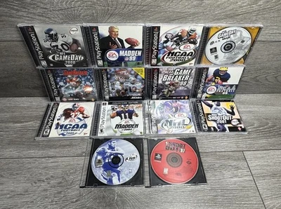 Sports Bundle Lot NCAA MADDEN NBA NHL MLB Game Day Breaker PlayStation 1 PS1 - Image 1 of 4