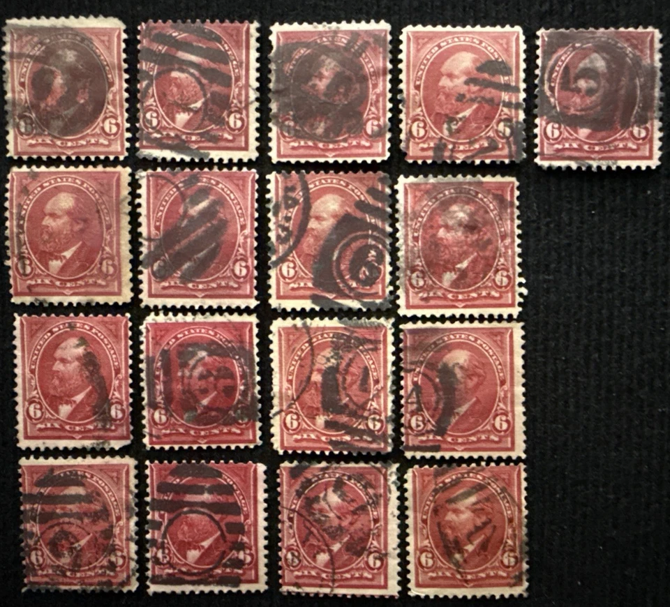 1897-1903 US 1 Random 6c Garfield Stamp New Color Used, SC#282 (CV $6.50) - Image 1 of 1