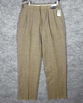 Pantalones Polo Ralph Lauren Vintage Años 80 90 33x35 Algodón Lana Espiga Foto 1 de 4