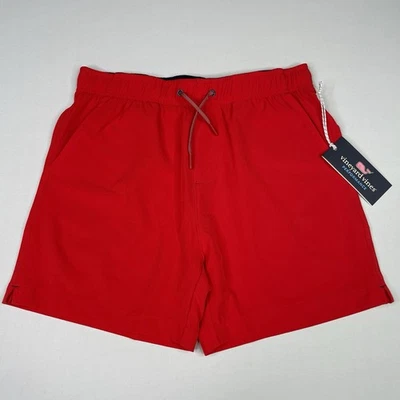 Vineyard Vines Performance Boys Red Shorts Size LARGE Pull-on - Image 1 of 4