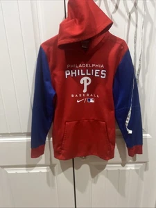 Nike Philadelphia Phillies Youth Boys Sweater Hoodie Sz Xl Therma Fit - Picture 1 of 4