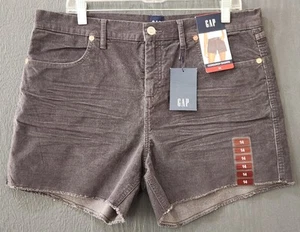 Gap pantaloncino donna grigio misto cotone velluto a coste taglio piatto davanti taglia 14 (60) - Foto 1 di 5