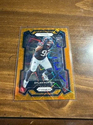 DYLAN HORTON #340 RC 2023 PANINI PRIZM TEXANS ORANGE LAZER - Image 1 of 4