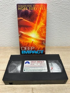 Vtg "Deep Impact" 1998 VHS Movie With Robert Duvall Tea Leoni Morgan Freeman - Picture 1 of 9